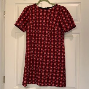 Loft Print Short Sleeve Dress- Size S